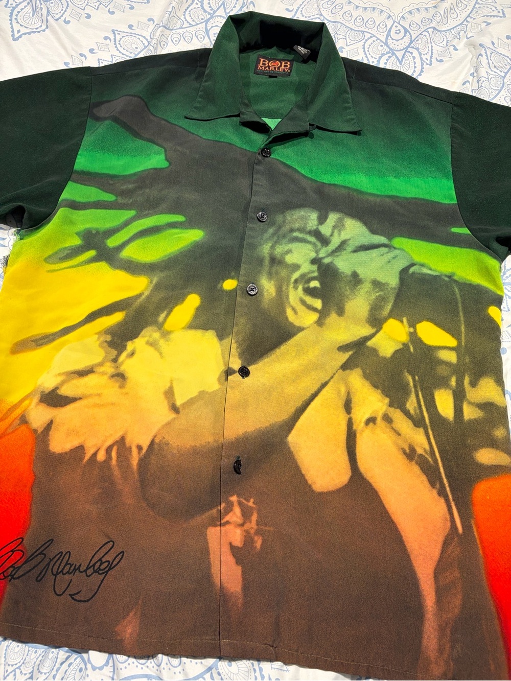Bob Marley All Over Print button up